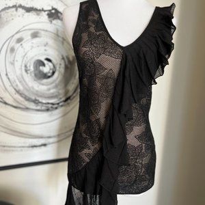 Roberto Cavalli Black Lace Top